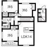 ユートピア高崎 3LDKの間取り