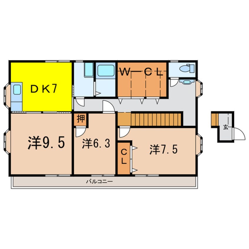 間取図 コーポ八巻