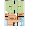 東北本線/塩釜駅 徒歩7分 1階 築34年 2DKの間取り