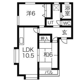 間取図 ヴィレッジ・みつ葉　B棟