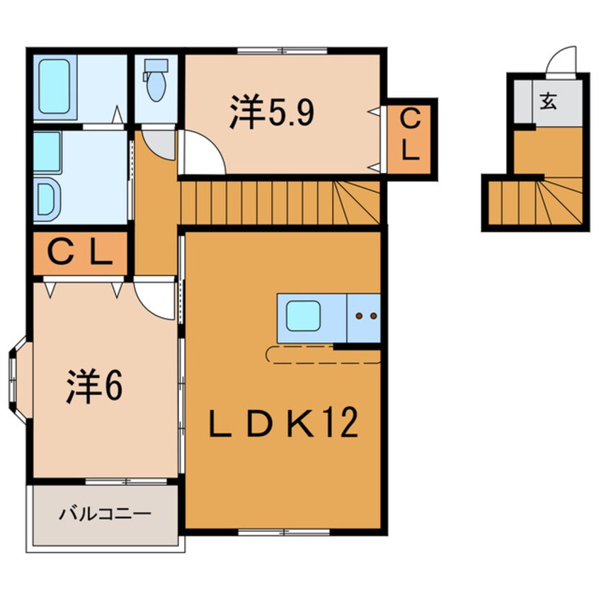 間取図 フリューゲルⅡ