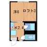 仙石線/本塩釜駅 徒歩10分 2階 築34年 1Kの間取り