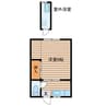 コーポ阿部 1Kの間取り