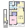 カーサ　アリエッタ　C 1LDKの間取り