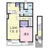 カーサ　アリエッタ　C 1LDKの間取り