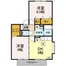 ロイヤルビレッジ 2DKの間取り