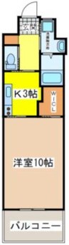 サンライフマンション 1Kの間取り