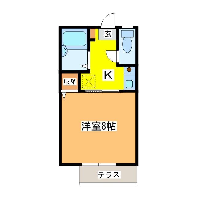 間取り図 りんごはうす青