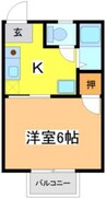 ベルダ（I） 1Kの間取り