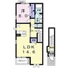 Ｍ’ｓ　ｇａｒｄｅｎ　檜山 1LDKの間取り