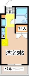 ハーモニー高美II 1Rの間取り