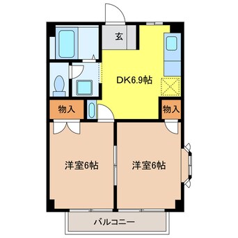 間取図 ニューシティー鹿野