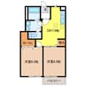 ＶＩＬＬＡ若宮　Ｃ 2DKの間取り