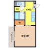ノーブルガーデンＫＴ 1Kの間取り