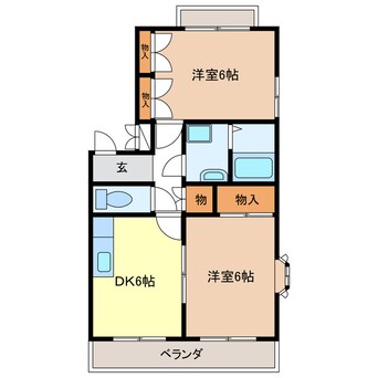 間取図 エスポワール村木Ｄ