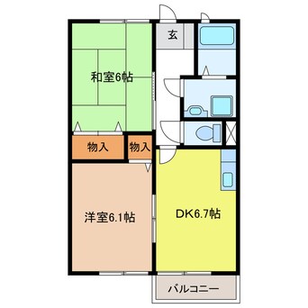 間取図 サンフラワー　Ａ