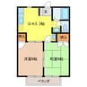 フローラ　Ｂ 2DKの間取り