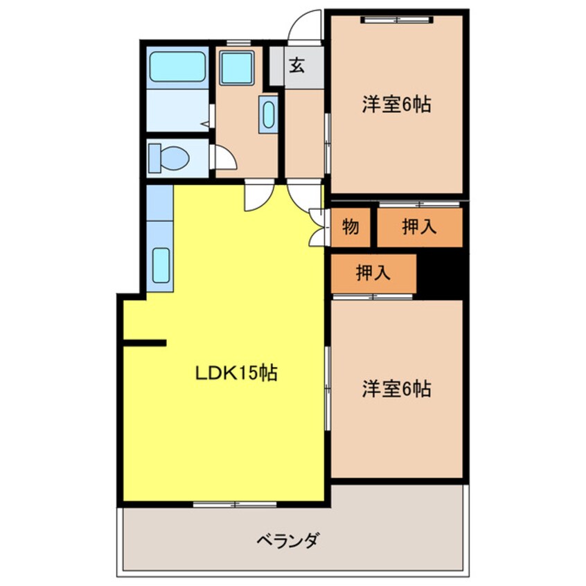 間取図 観歓ビル