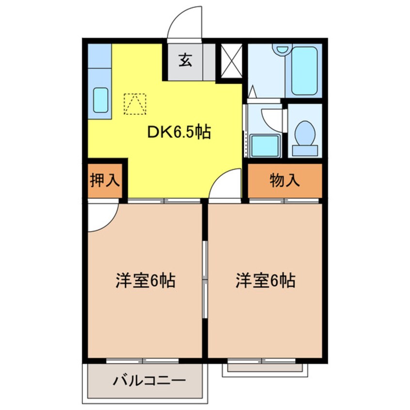 間取図 エルディム小柳　Ａ