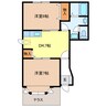 メゾンカスターナ　Ａ 2DKの間取り