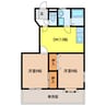 ボワ・ドエル 2DKの間取り