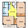 クオリティーハイム安藤 3DKの間取り