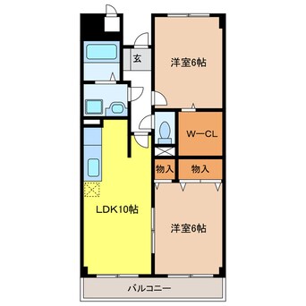 間取図 クリスタルガーデンⅡ