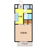 ハピネスＭⅡ 1Kの間取り