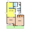 サンフラワーＢ 2LDKの間取り