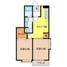 サンフェルトＡ 2DKの間取り