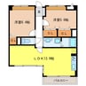 ウィザード 2LDKの間取り