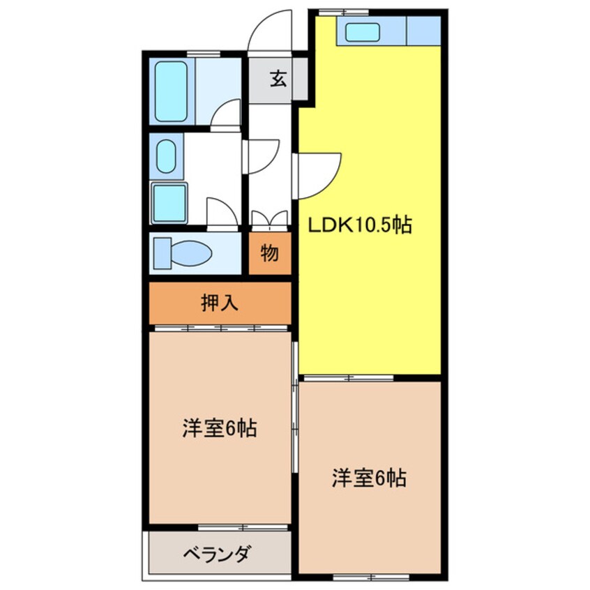 間取図 ルビナス北方