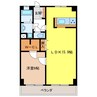 メゾンミズタ 1LDKの間取り