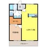 メゾンミズタ 1LDKの間取り