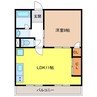 アイボリーシャトー 1LDKの間取り
