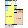 アトゥレ井上 1LDKの間取り