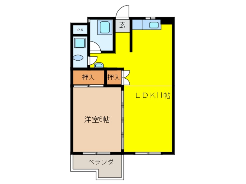 間取図 シェイーネマツノ南棟