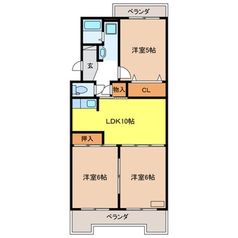 間取図 エステイタスMN-1