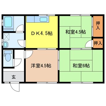 間取図 豊田様貸家北方