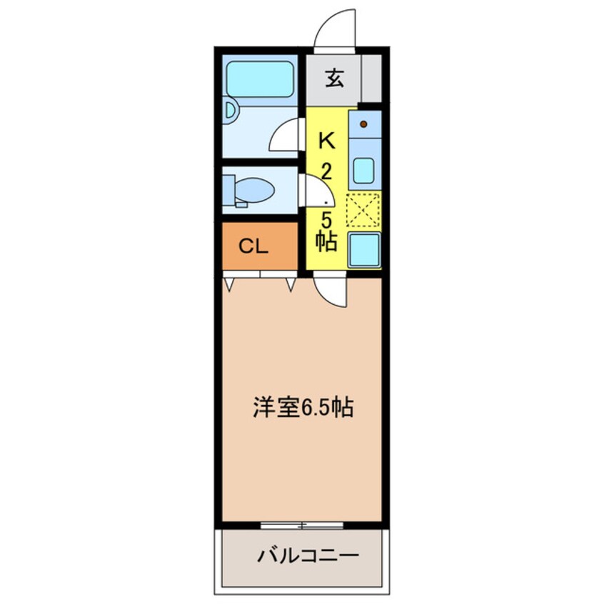 間取図 コーポサカエⅡ