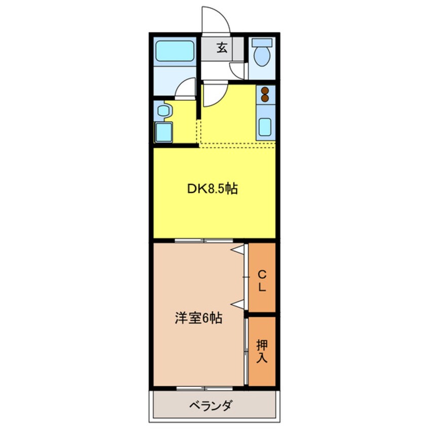 間取図 サンシャイン棚橋　Ａ