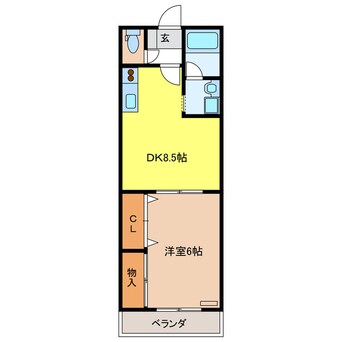 間取図 サンシャイン棚橋　Ａ