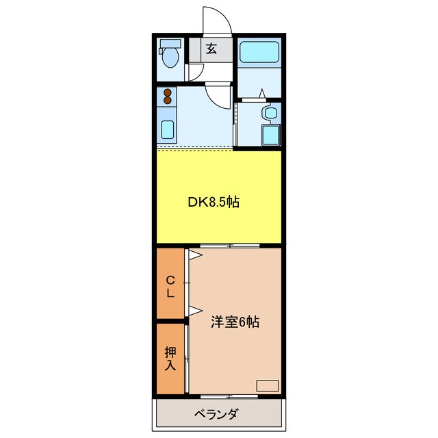 間取り図 サンシャイン棚橋　Ａ