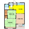 ハイツ松野 3DKの間取り