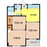 ハイツ松野 3DKの間取り