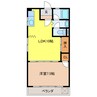 ハイツ松野 1LDKの間取り