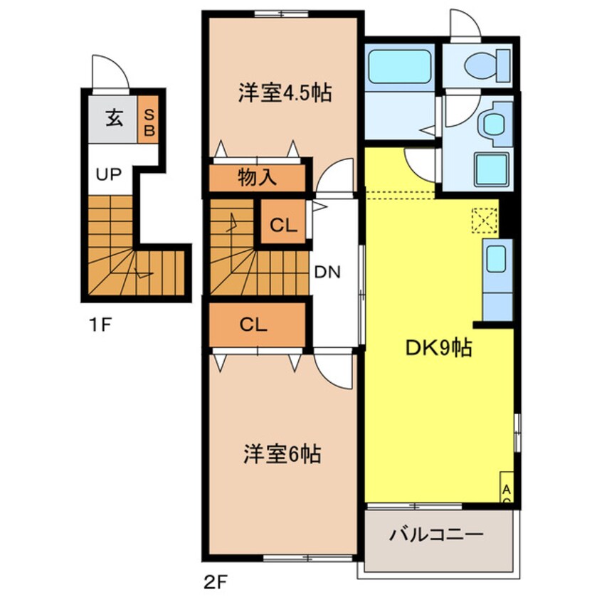 間取図 ランコントル・ノ―ル