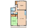 サンビューラ仙道Ｂの間取図