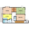 ハイステージフローラ 3DKの間取り