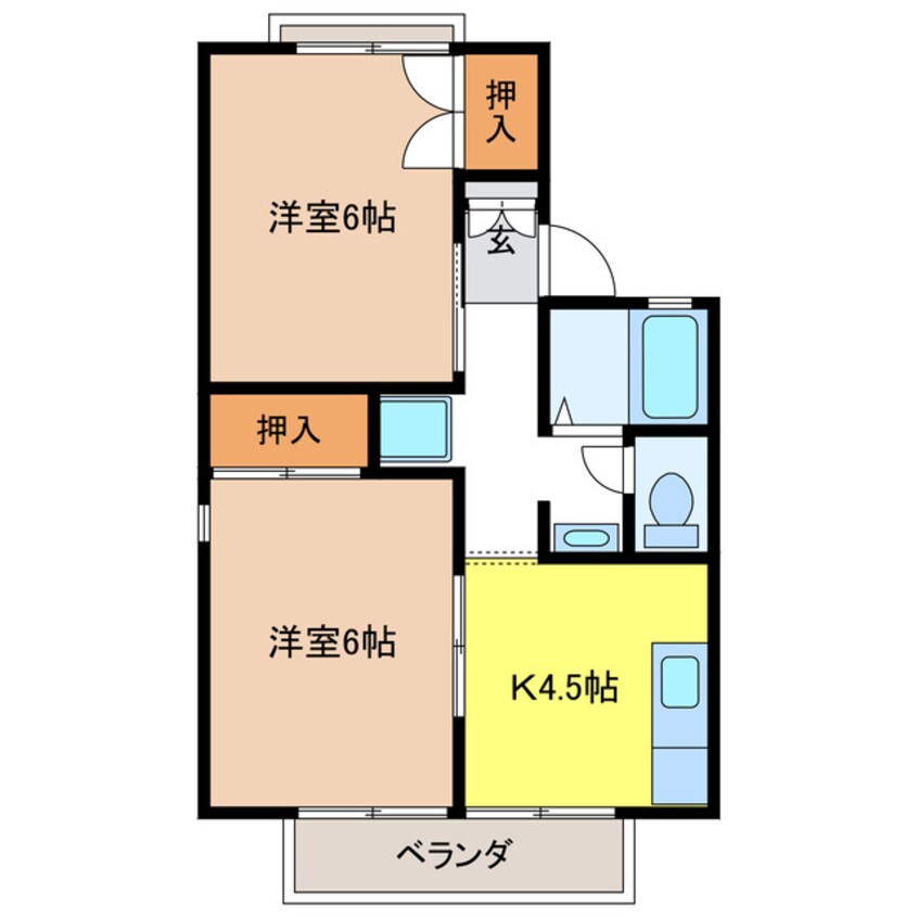 間取図 セジュール吉田